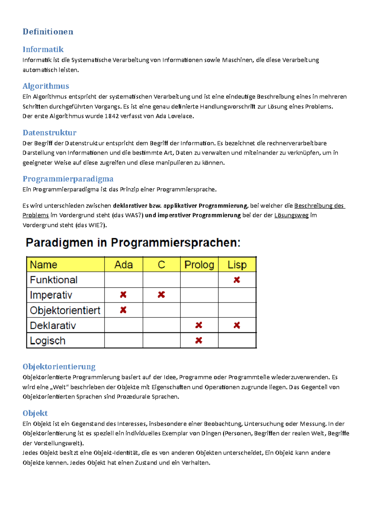 Informatik Definition Deutsch : Algorithmus • Was ist ein Algorithmus ...