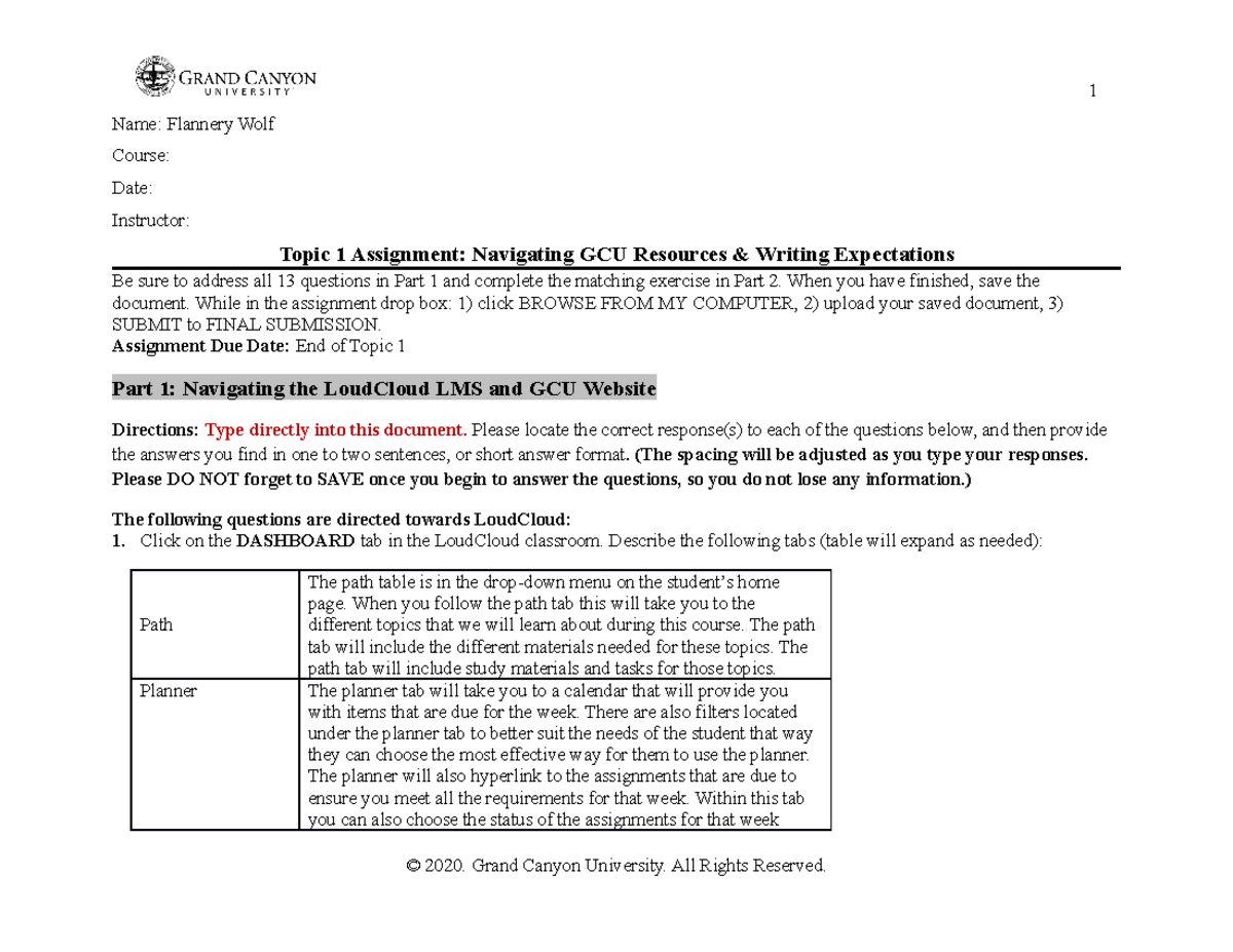 Navigating GCU Resources - 101 - GCU - Studocu