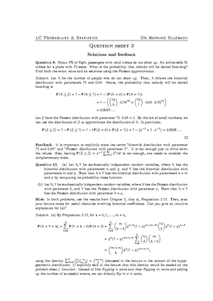 Sample spaces, events and probability distributions - Subsets ...