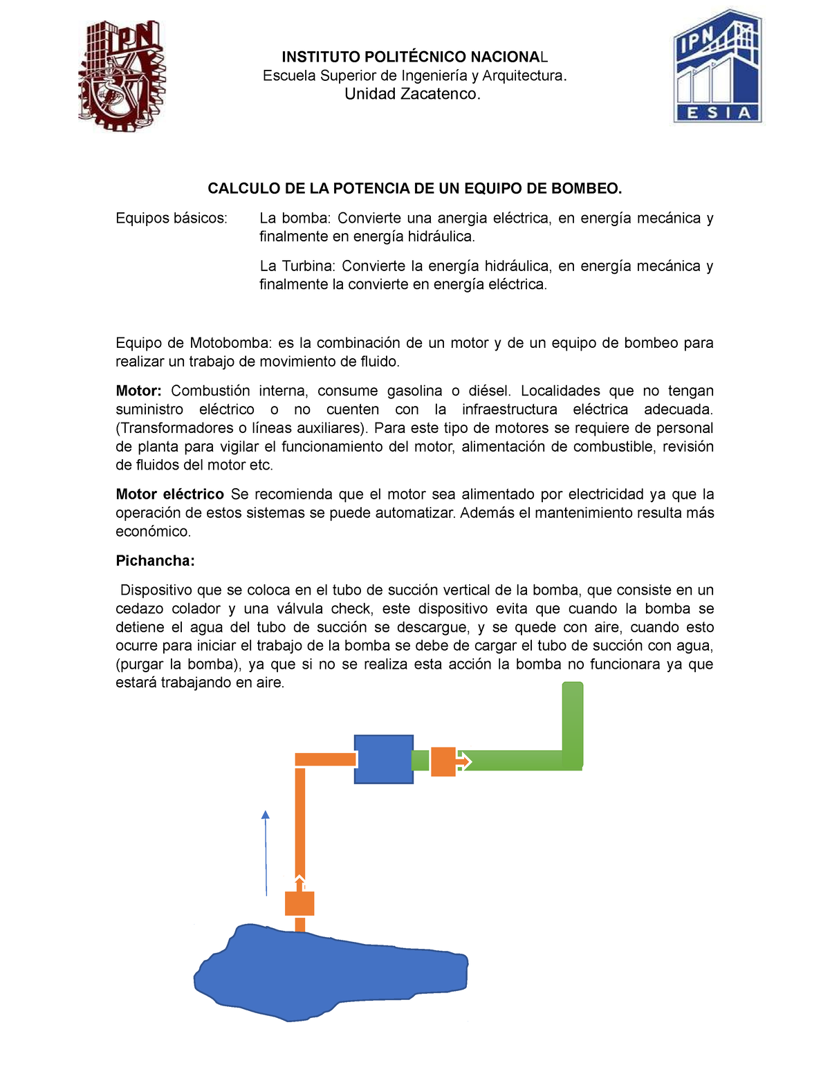 Calculo De Equipo De Bombeo 1 - Escuela Superior De Ingeniería Y ...