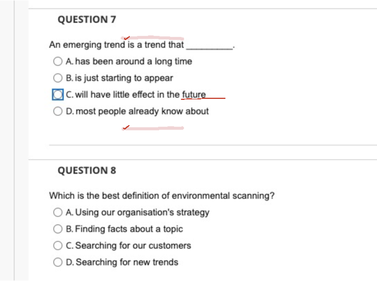 Applied capstone w Fq - Questions - QUESTION 7 An emerging trend is a ...