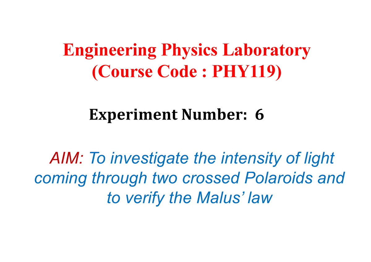 malus law experiment viva questions