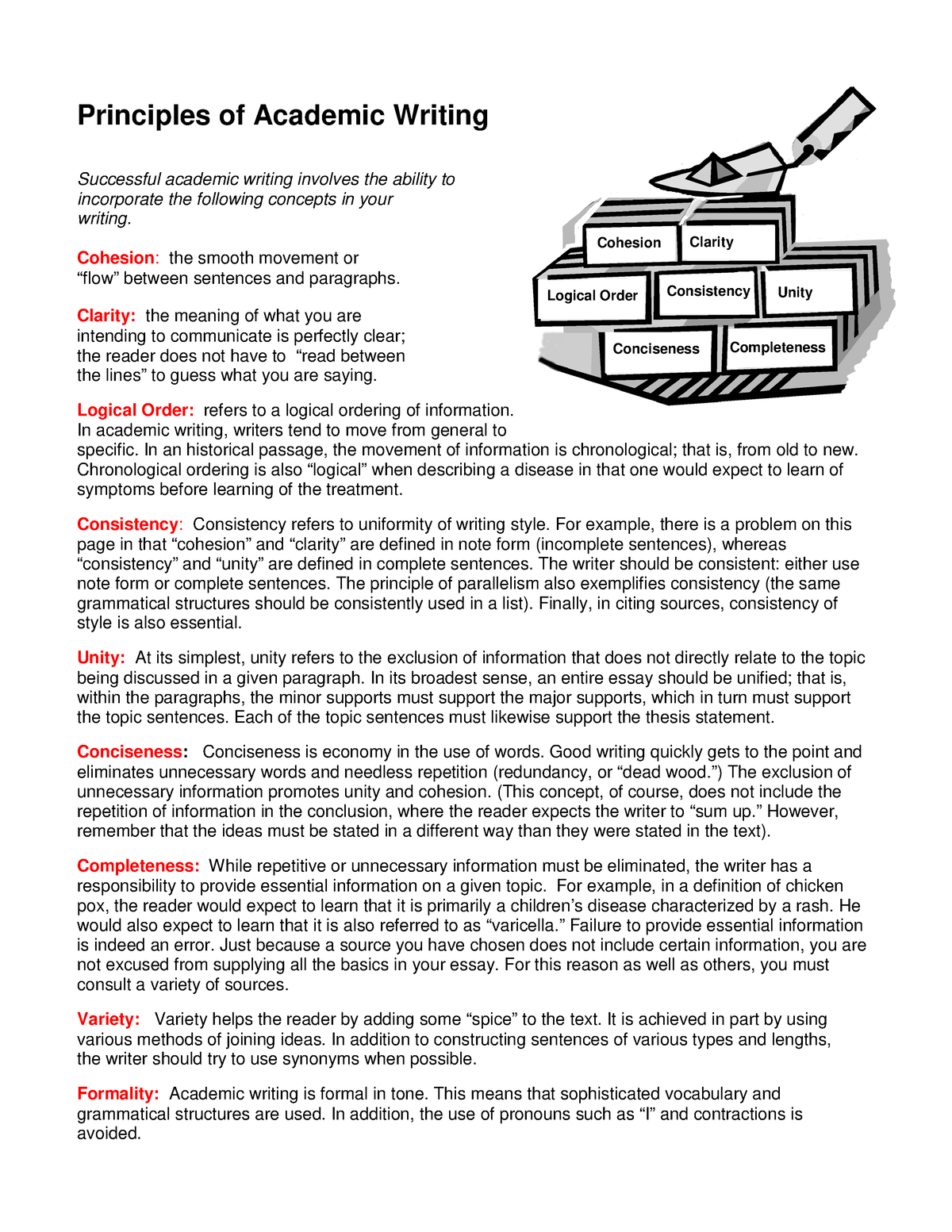 W1 academ wtg principles 1 - BTN 213 - UWC - Studocu