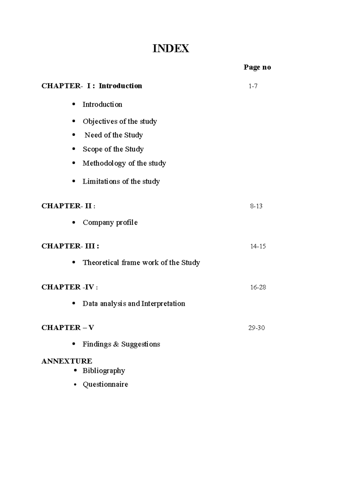 a-study-on-marketing-strategy-of-milky-bar-chocolate-index-page-no