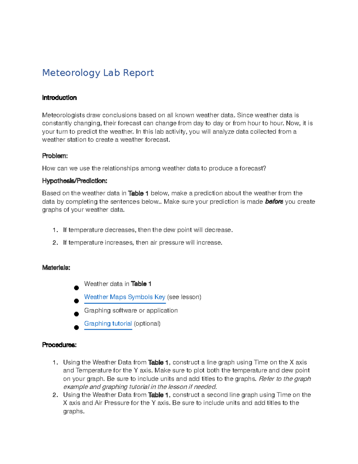 Copy of Revised 2.04 assignment - Meteorology Lab Report Introduction ...