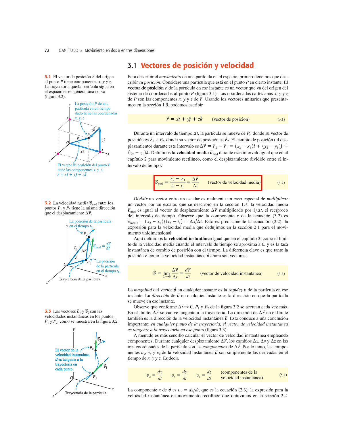 Tema 3. Cinemática II Teoría Zemasky - 72 C APÍT U LO 3 Movimiento En ...