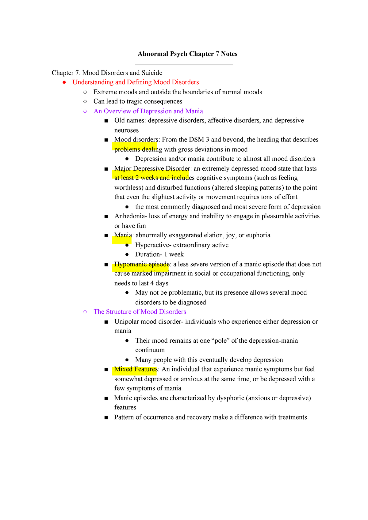 Abnormal-psych-ch-7-notes Compress - Abnormal Psych Chapter 7 Notes ...