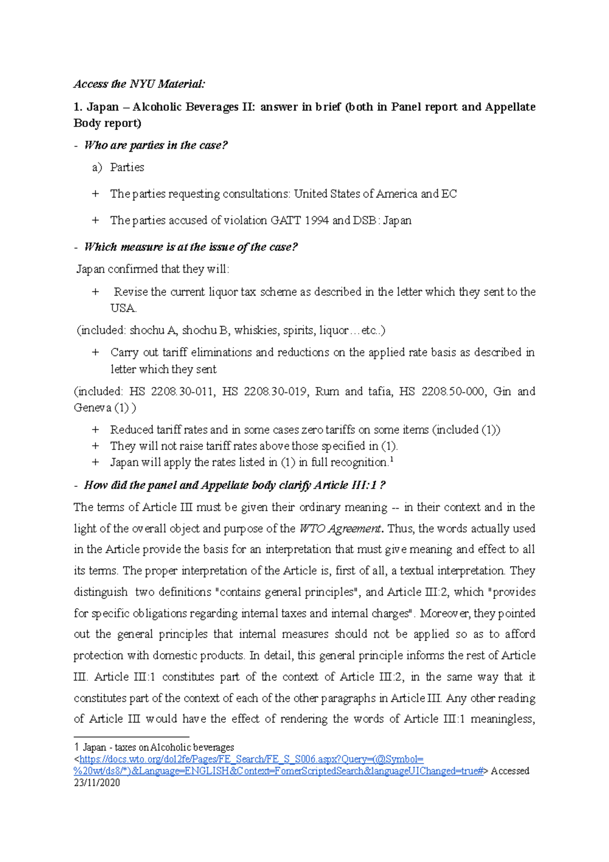 Bản sao của Group 16 PreClass 6 Access the NYU Material Japan