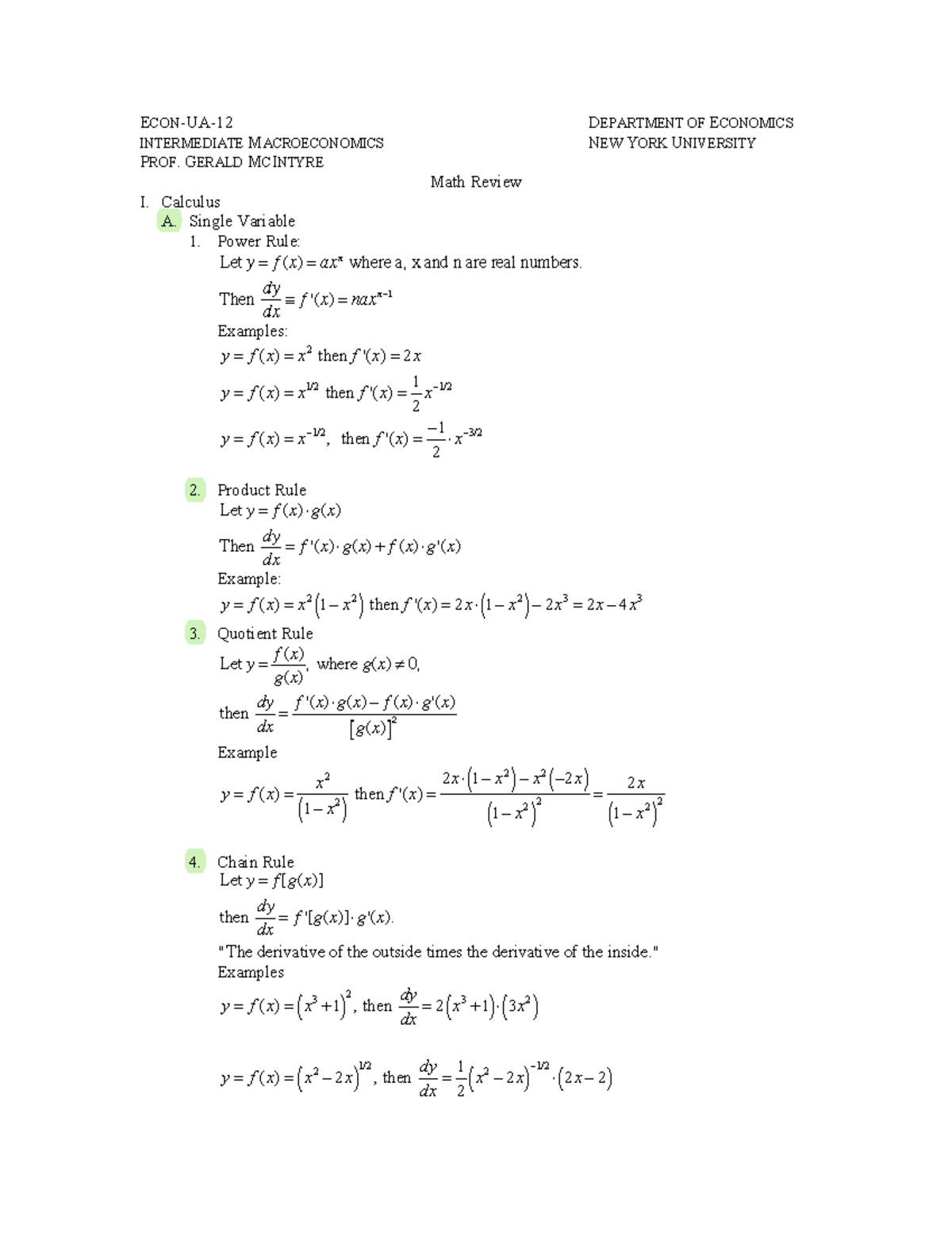 Math-Review-Econ12 - Math review notes for Intermediate Macroeconomics ...