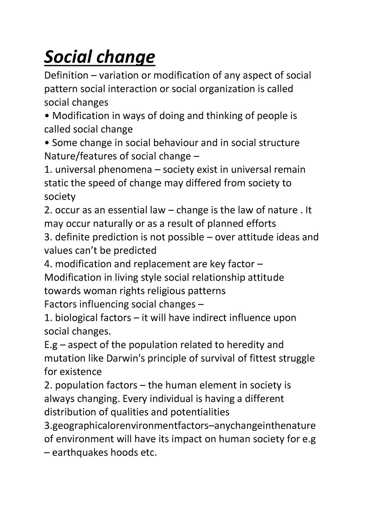 what is social change essay