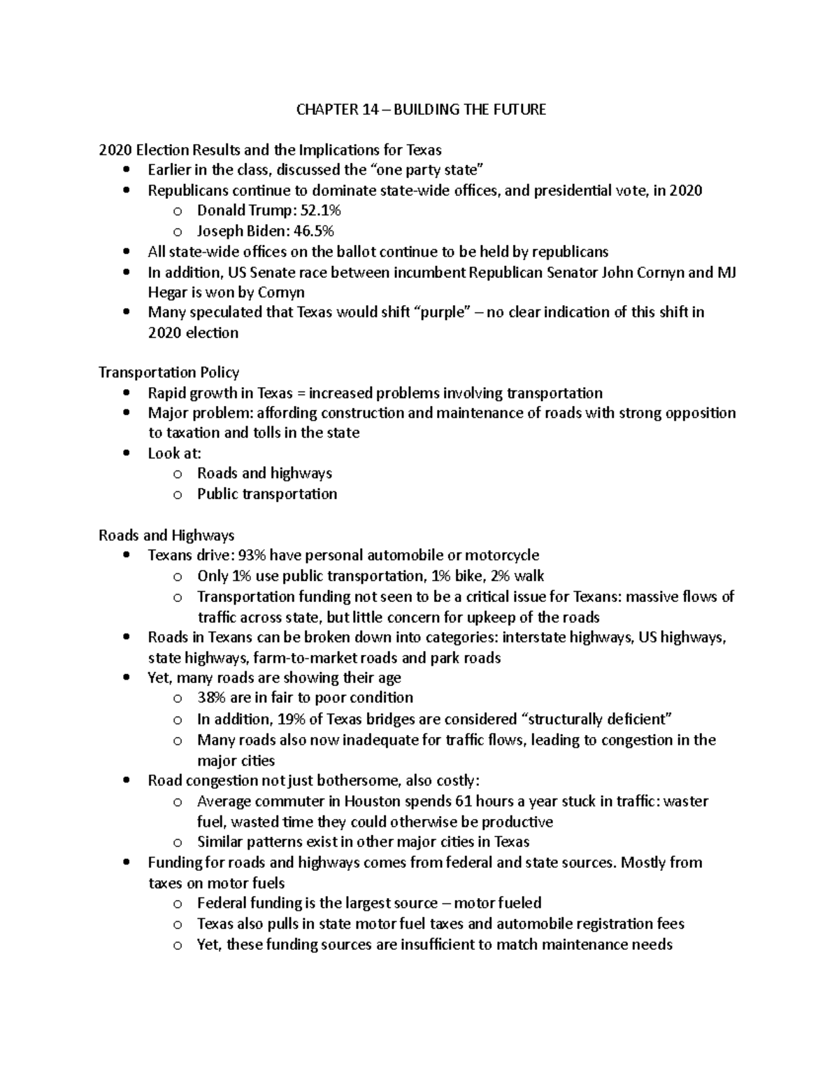 Chapter 14 - Lecture notes 14 - CHAPTER 14 – BUILDING THE FUTURE 2020 ...