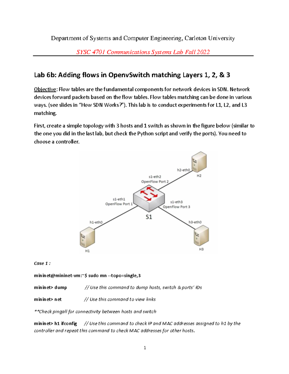 Lab6b-F22-L1-L2-L3 multi-flow table - Department of Systems and ...