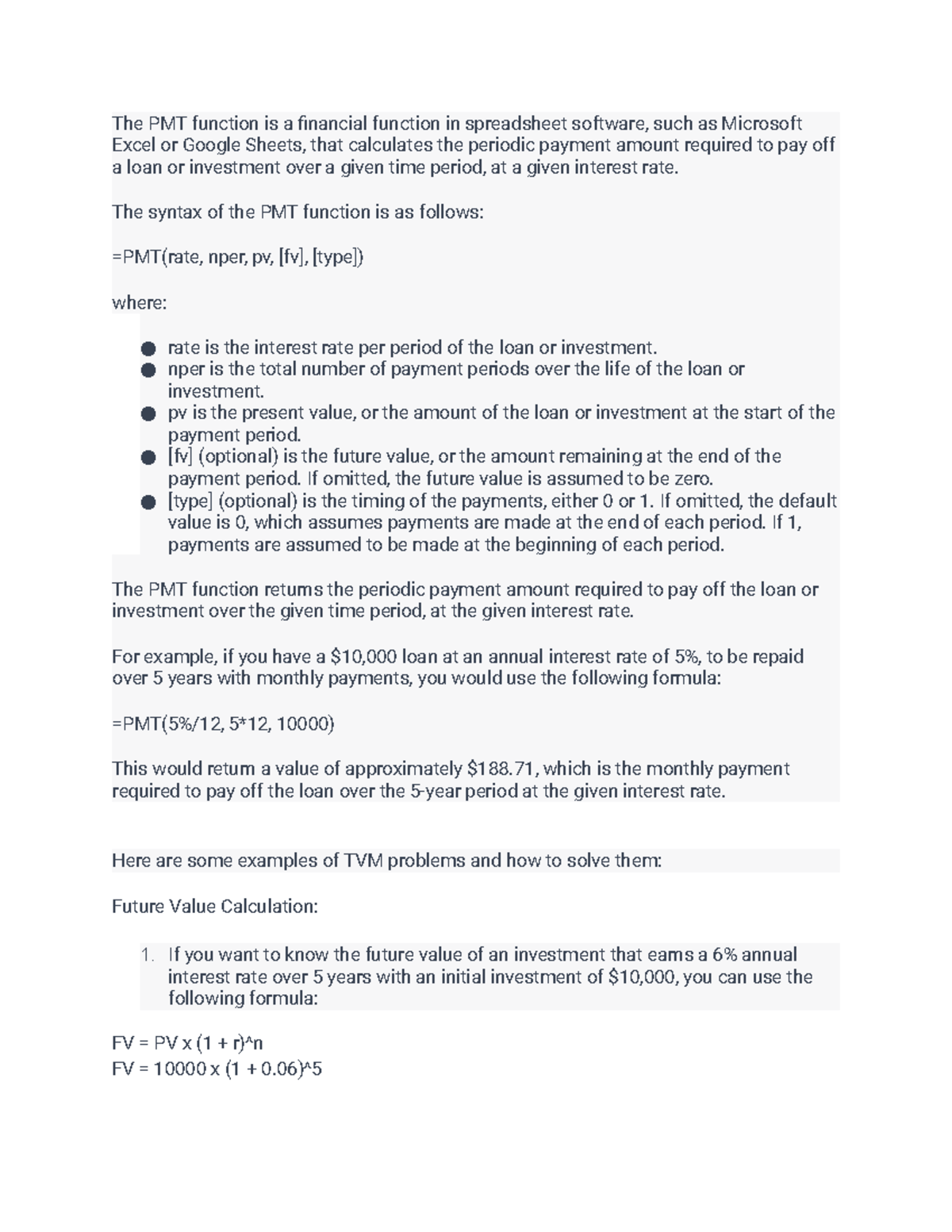 Overveiw On The PMT Function The PMT Function Is A Financial Function   Thumb 1200 1553 