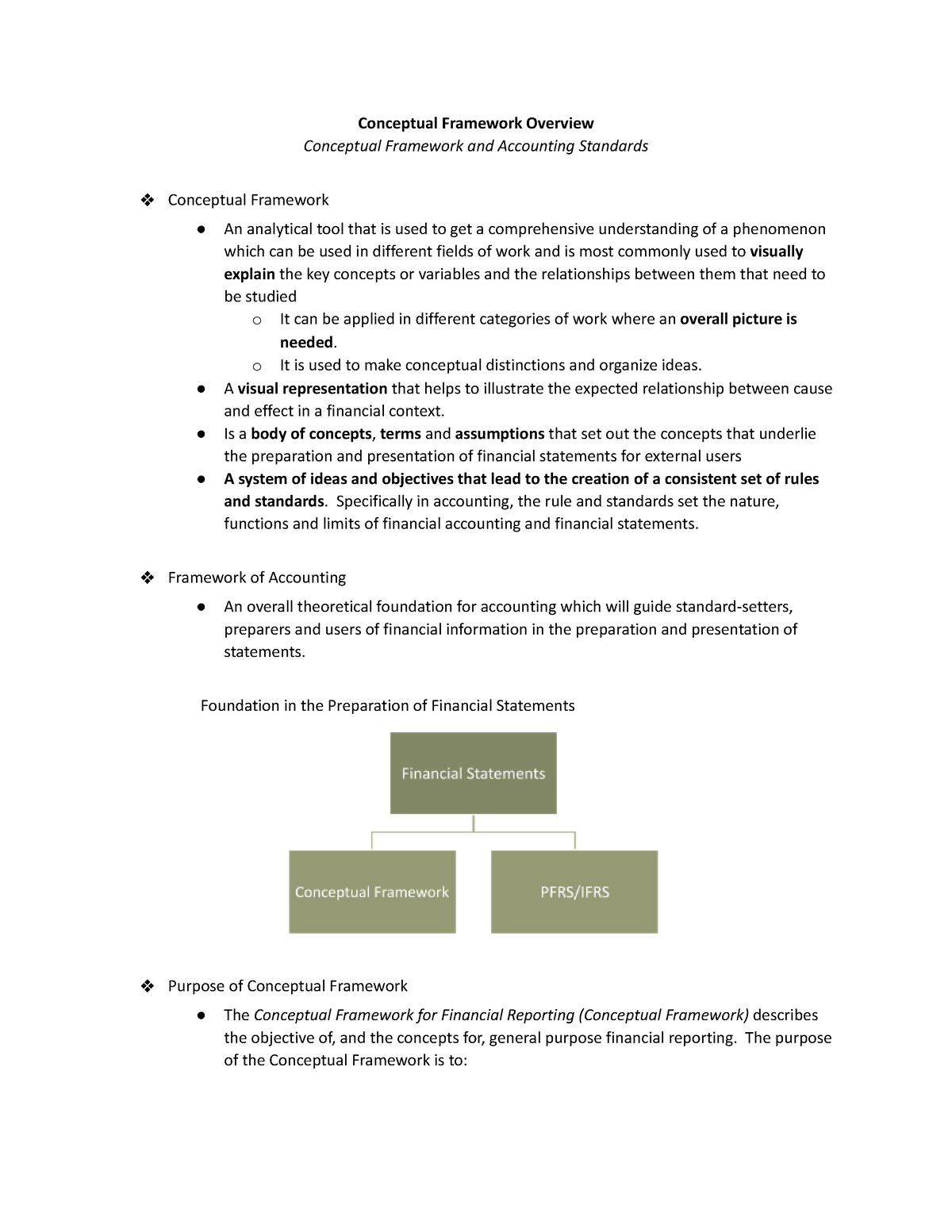 B Conceptual Framework Overview - Conceptual Framework Overview ...