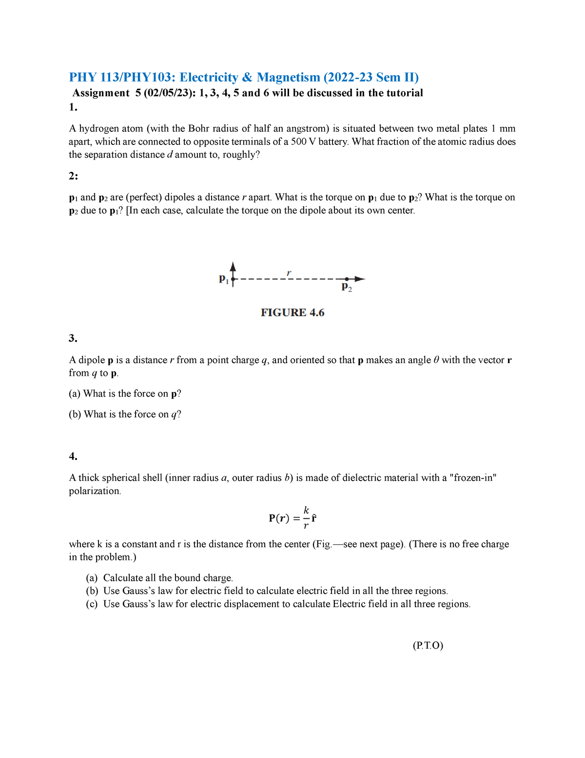 HA5 PHY113 103 020523 - Regferge - PHY 113/PHY103: Electricity ...