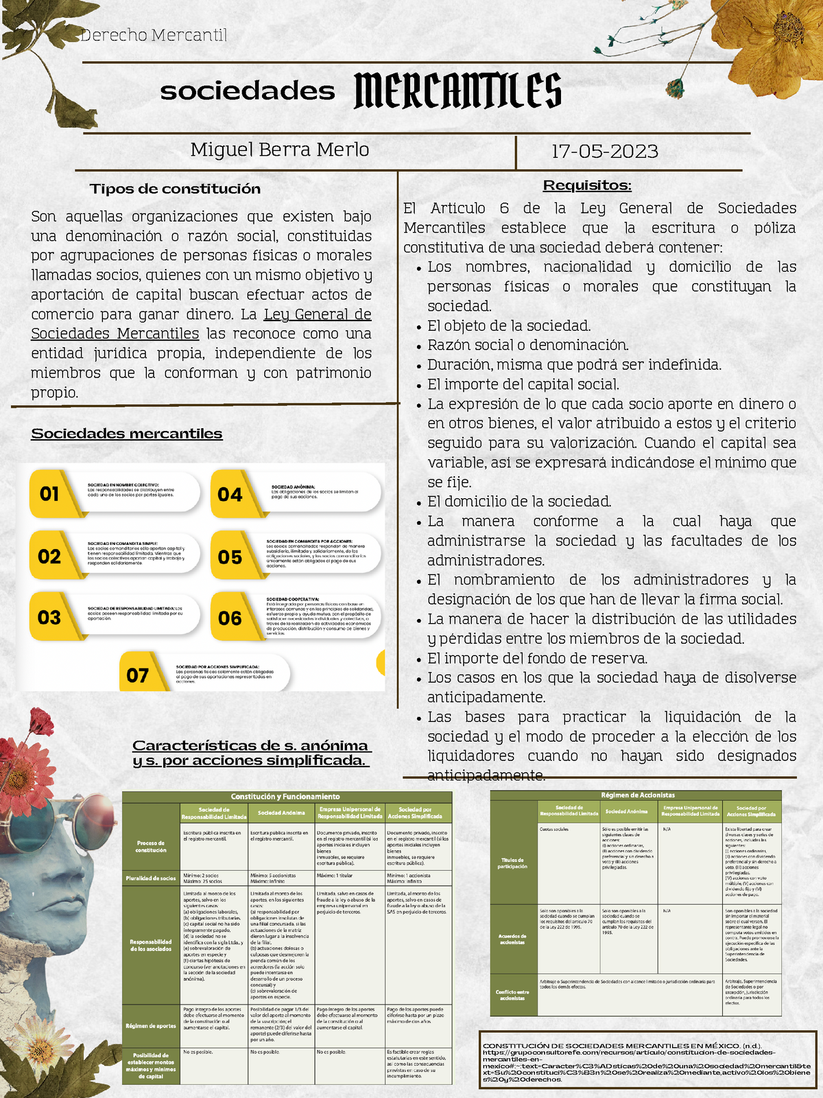 Infografia Sociedades - MERCANTILES Tipos De Constitución Son Aquellas ...