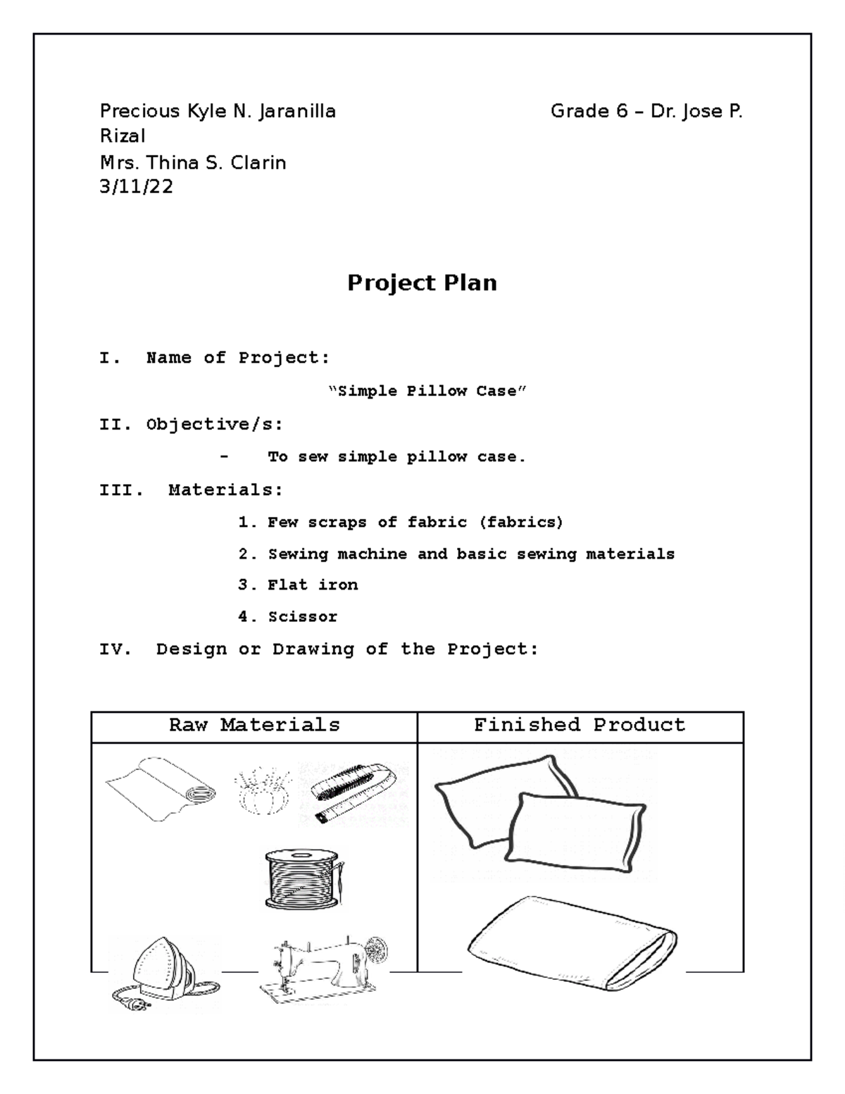 Project Plan Examples In Tle