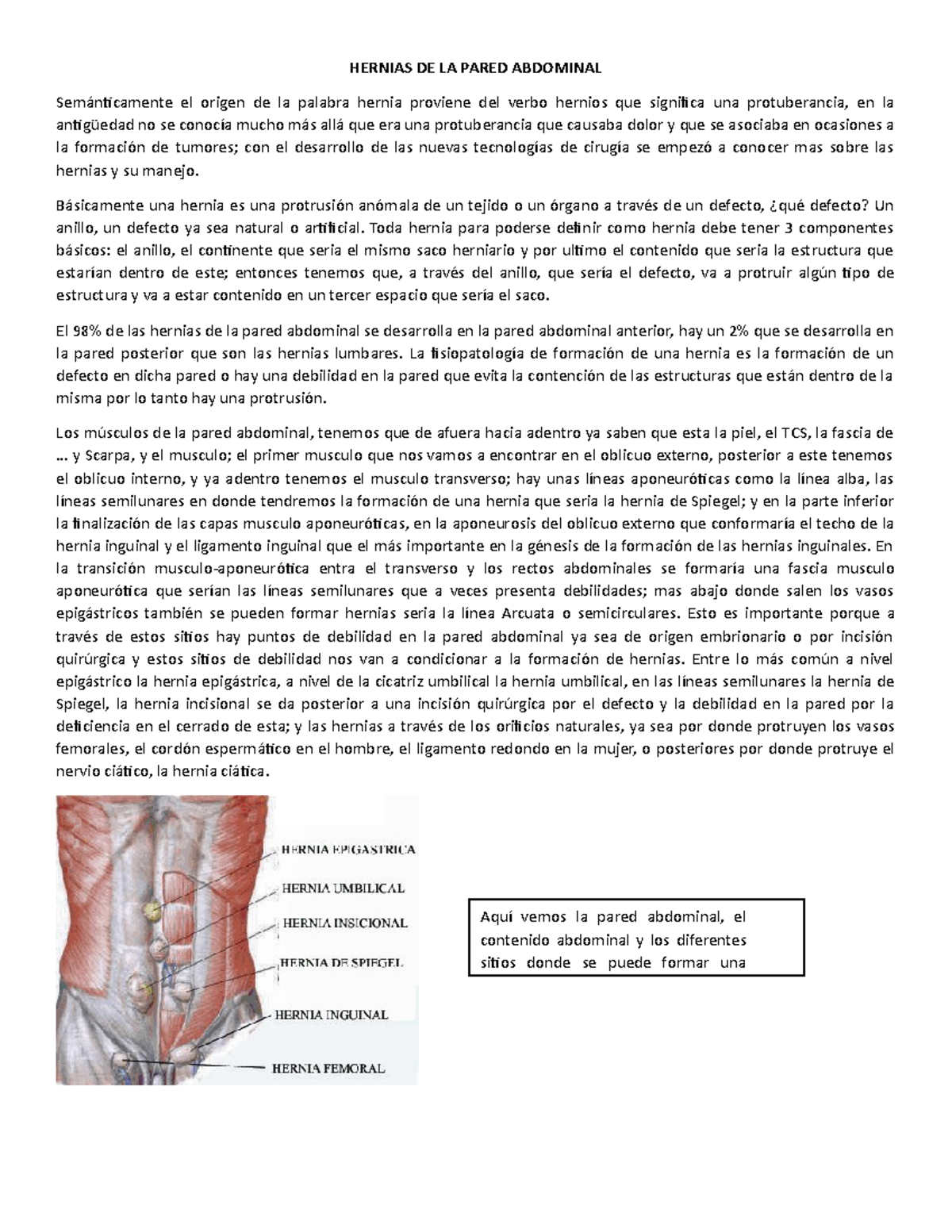 ejemplos de verbos de dolor pélvico