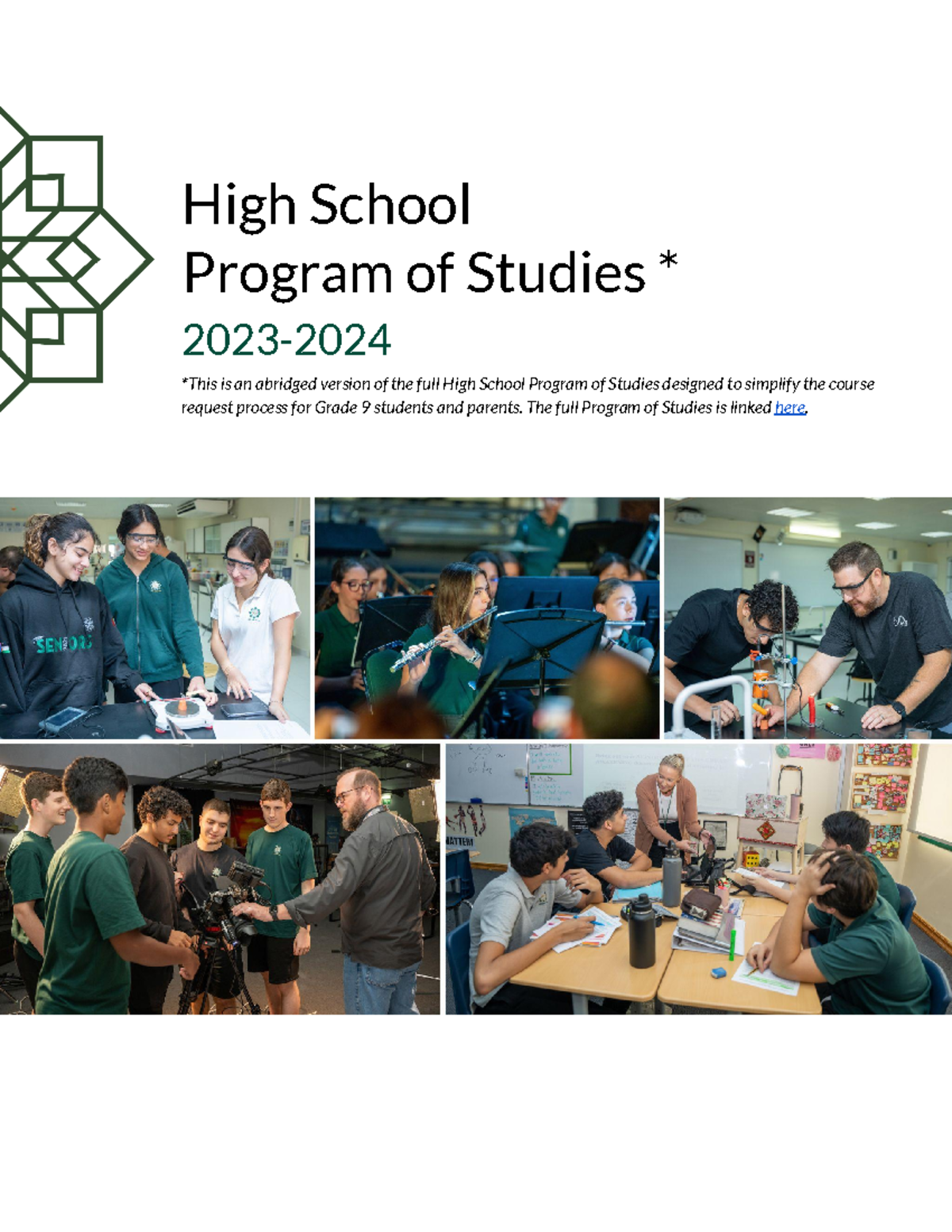 Grade 9 Program of Studies 202324 (1) copy High School