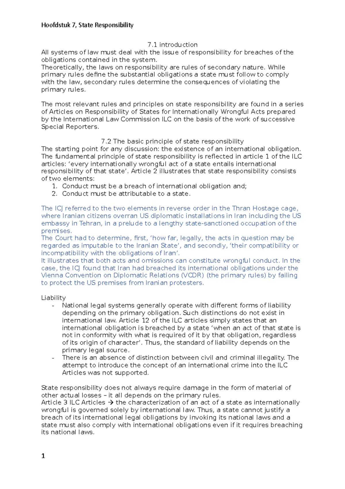 Hoofstuk 7 International Law - 7 Introduction All Systems Of Law Must ...