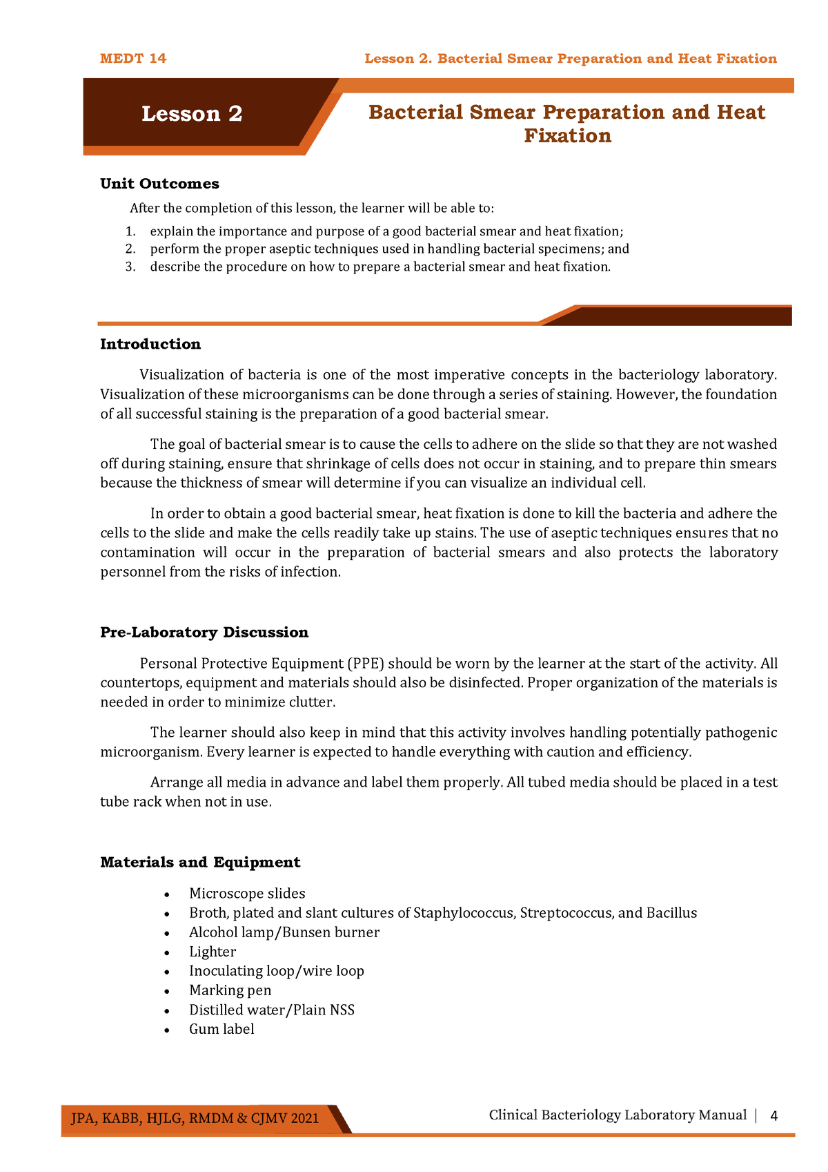 bacte-lab-2-bacterial-smear-and-heat-fixation-medt-14-lesson-2