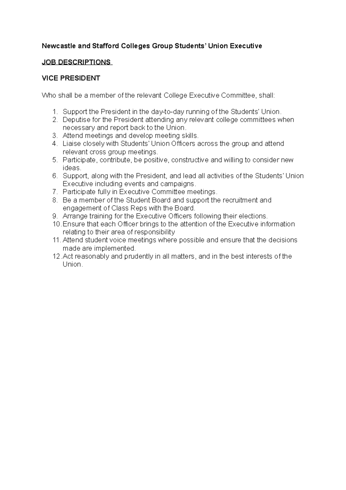 Vice President Job Description 22 23 Newcastle And Stafford Colleges   Thumb 1200 1698 