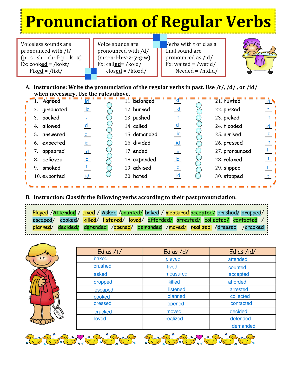Simple past regular verbs - Write in the past simple. SIMPLE SIMPLE  PASTPAST REGULAR - Studocu