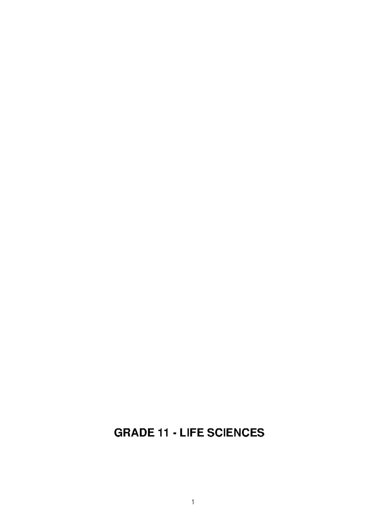 grade 11 assignment term 2 life sciences