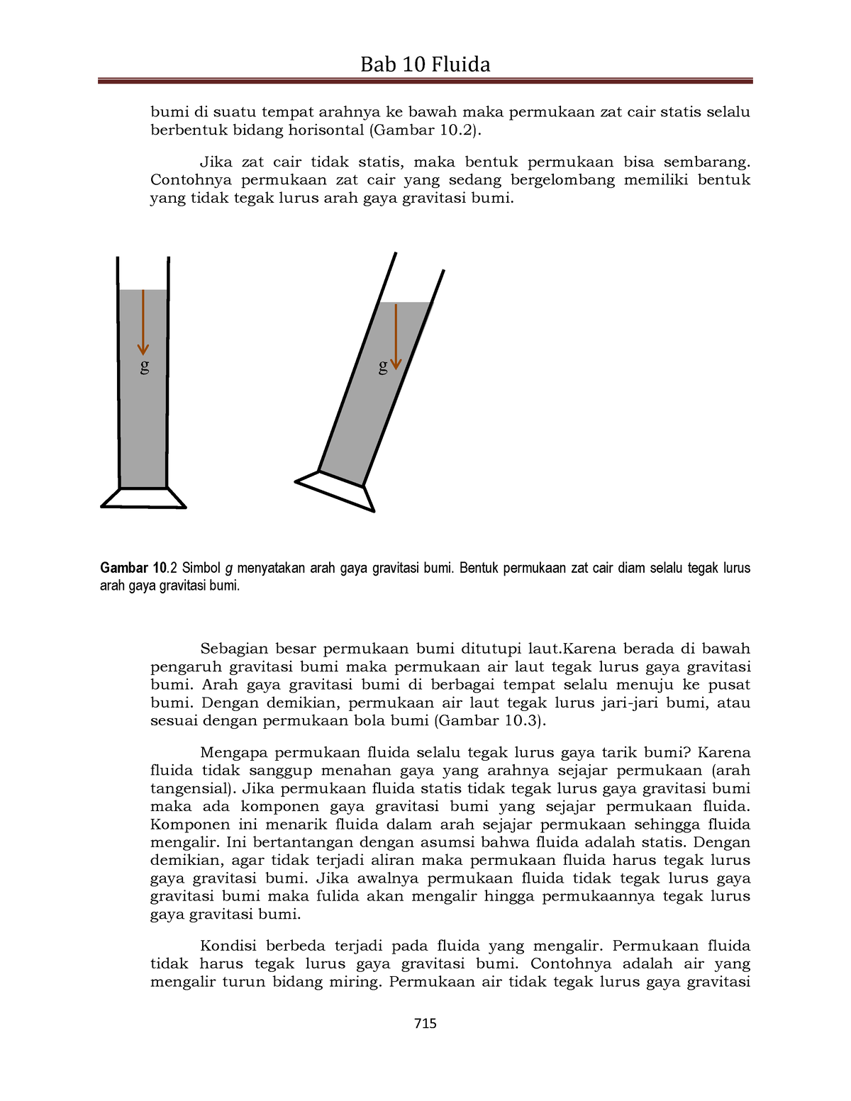 Bab 1 Besaran Dan Satuan Boss 5 10 Bab 10 Fluida 715 Bumi Di Suatu Tempat Arahnya Ke Bawah 1450