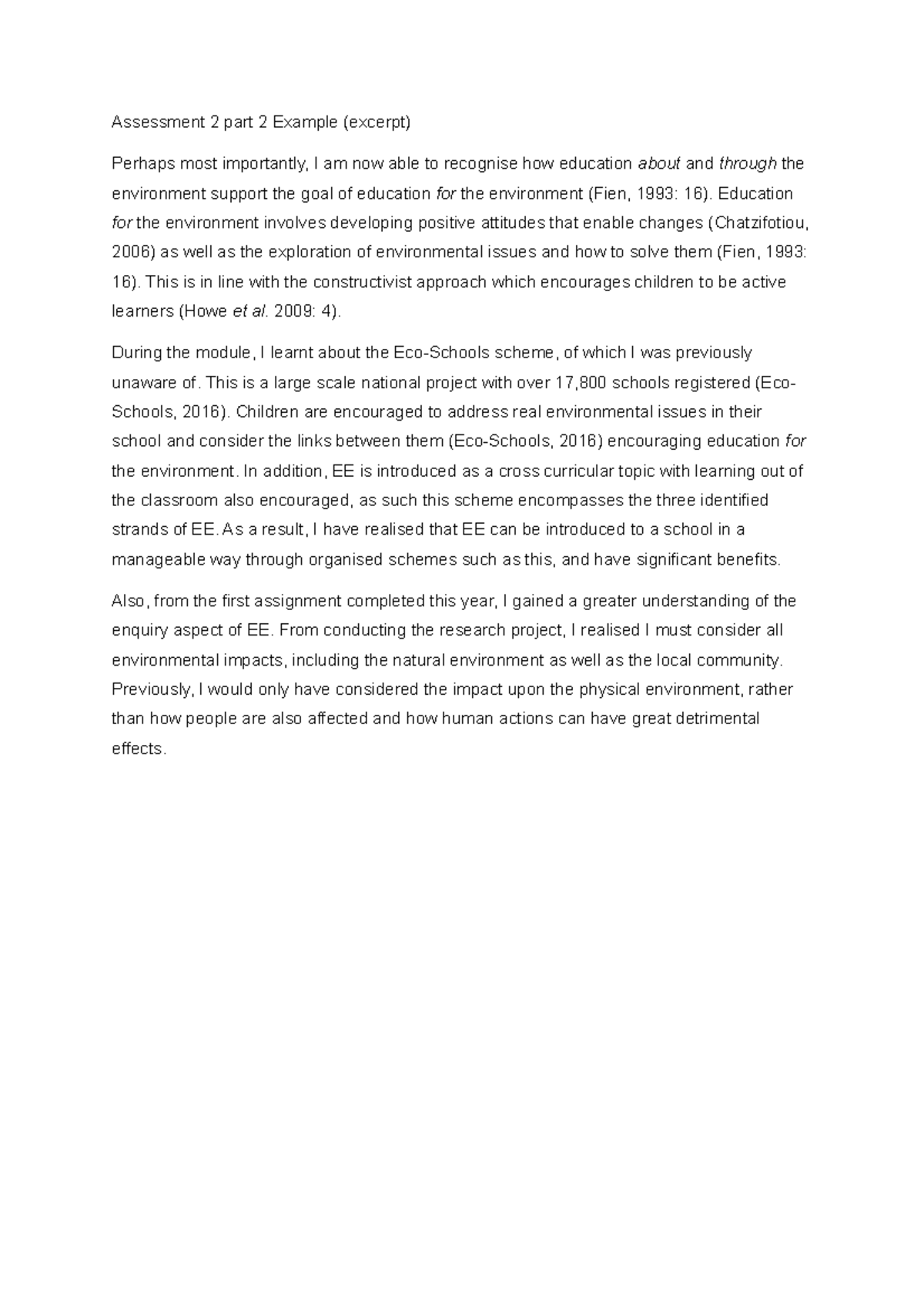 EDU5103 Assessment 2 part 2 example 2 - Assessment 2 part 2 Example ...