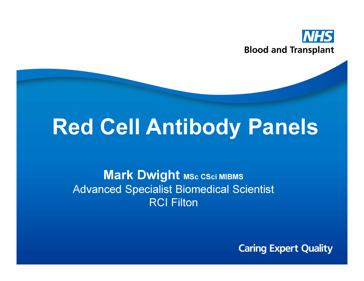 Red Cell Antibody Panels . presence of antiJka, antiJkb, antiS