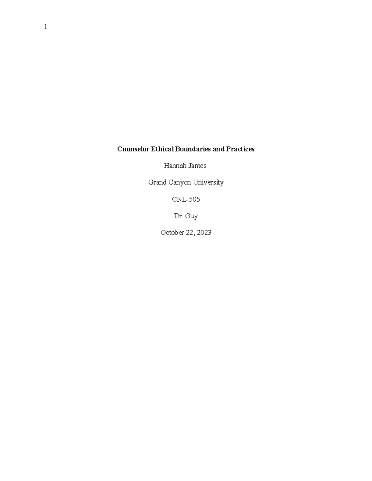 HJ Counselors ethics - Counselor Ethical Boundaries and Practices ...