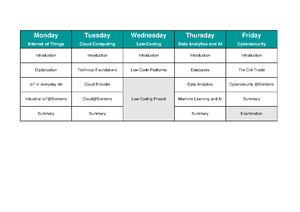 Data Analytics Daily Schedule EN - Data Analytics and AI Theme Title ...