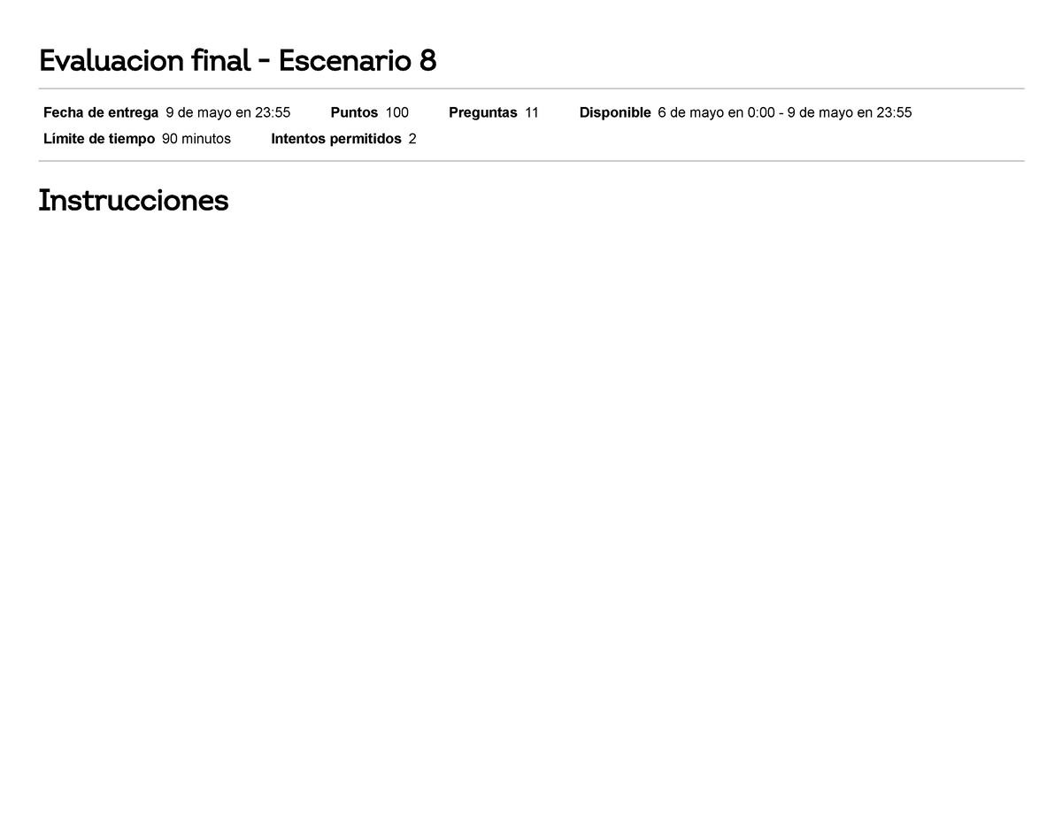 Evaluacion Final - Escenario 8 Primer Bloque- Teorico- Practico ...