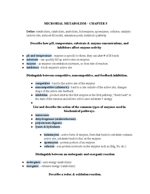 Microbial Genetics – Chapter 7 - MICROBIAL GENETICS – CHAPTER 7 Define ...