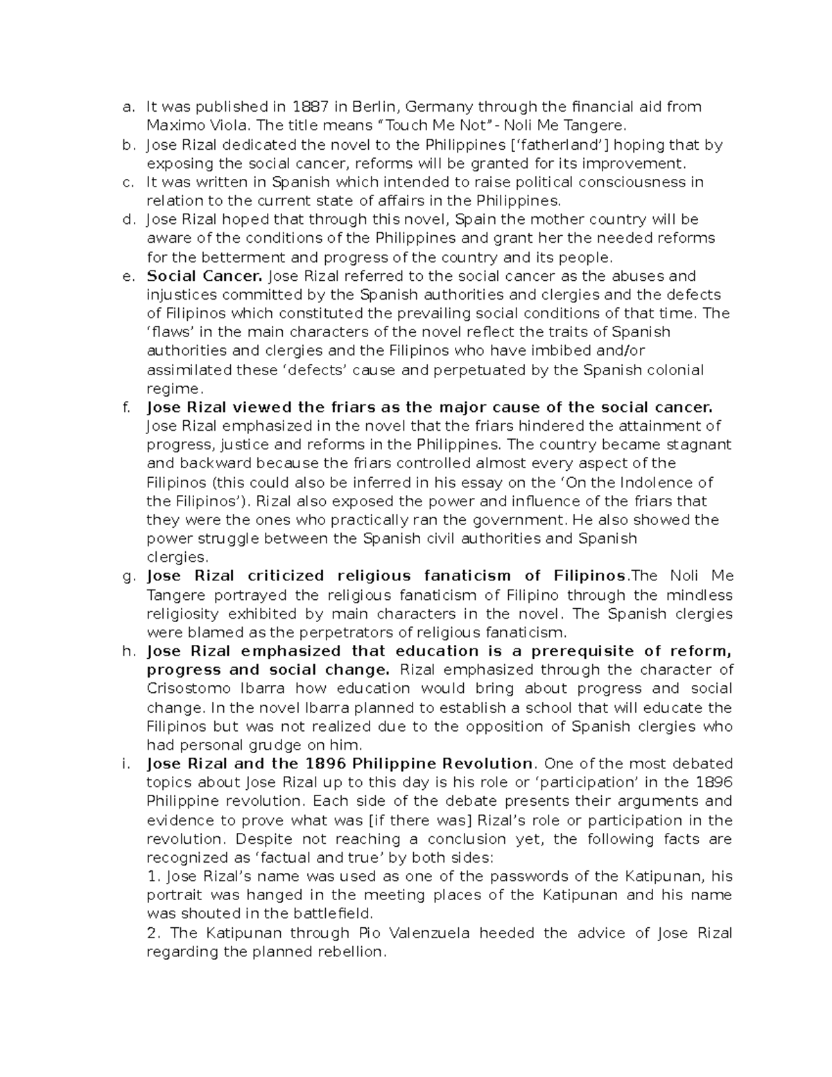 Life and works Rizal Final Content - a. It was published in 1887 in ...