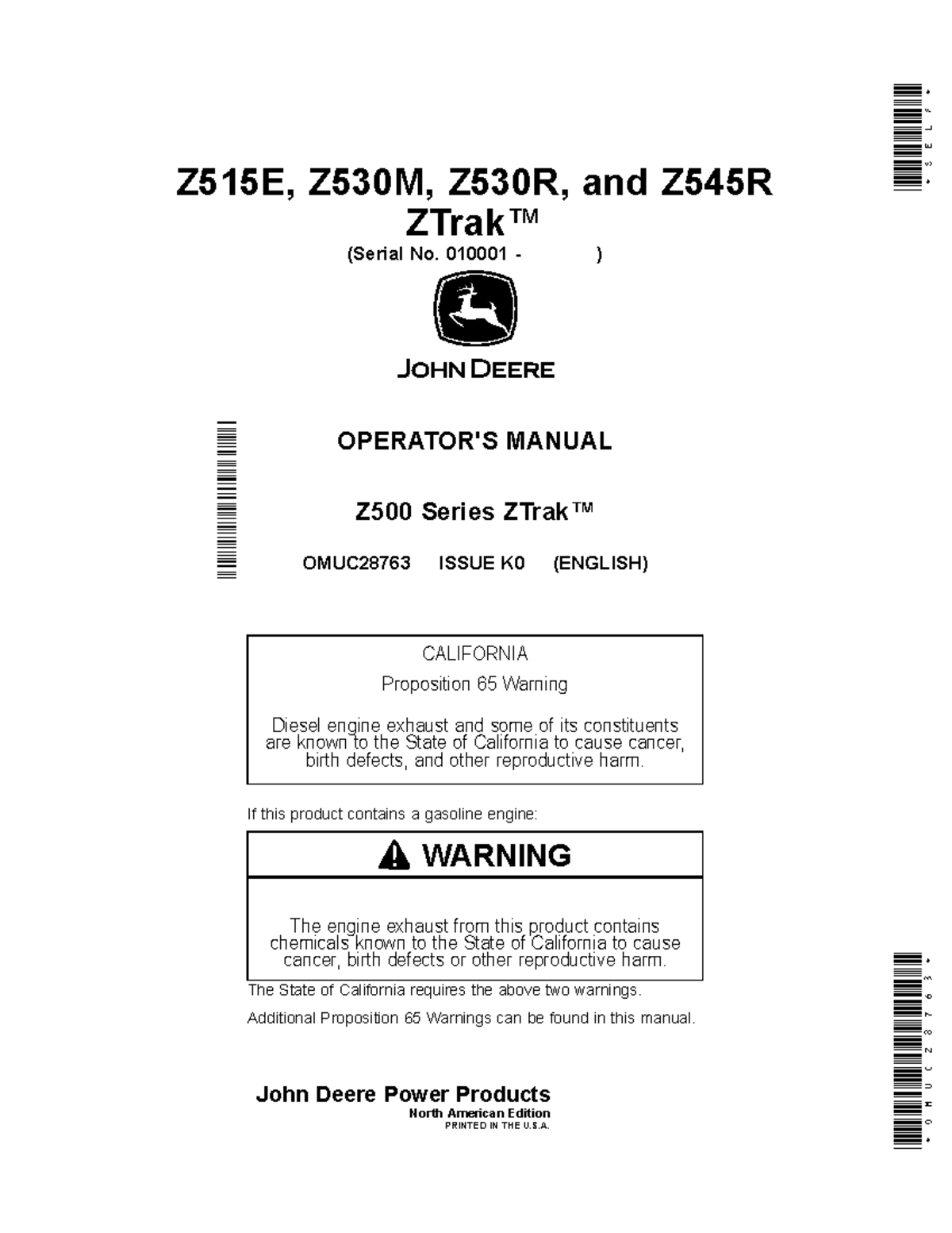 42730785 - Mantenimiento - Z515E, Z530M, Z530R, and Z545R ZTrak ...