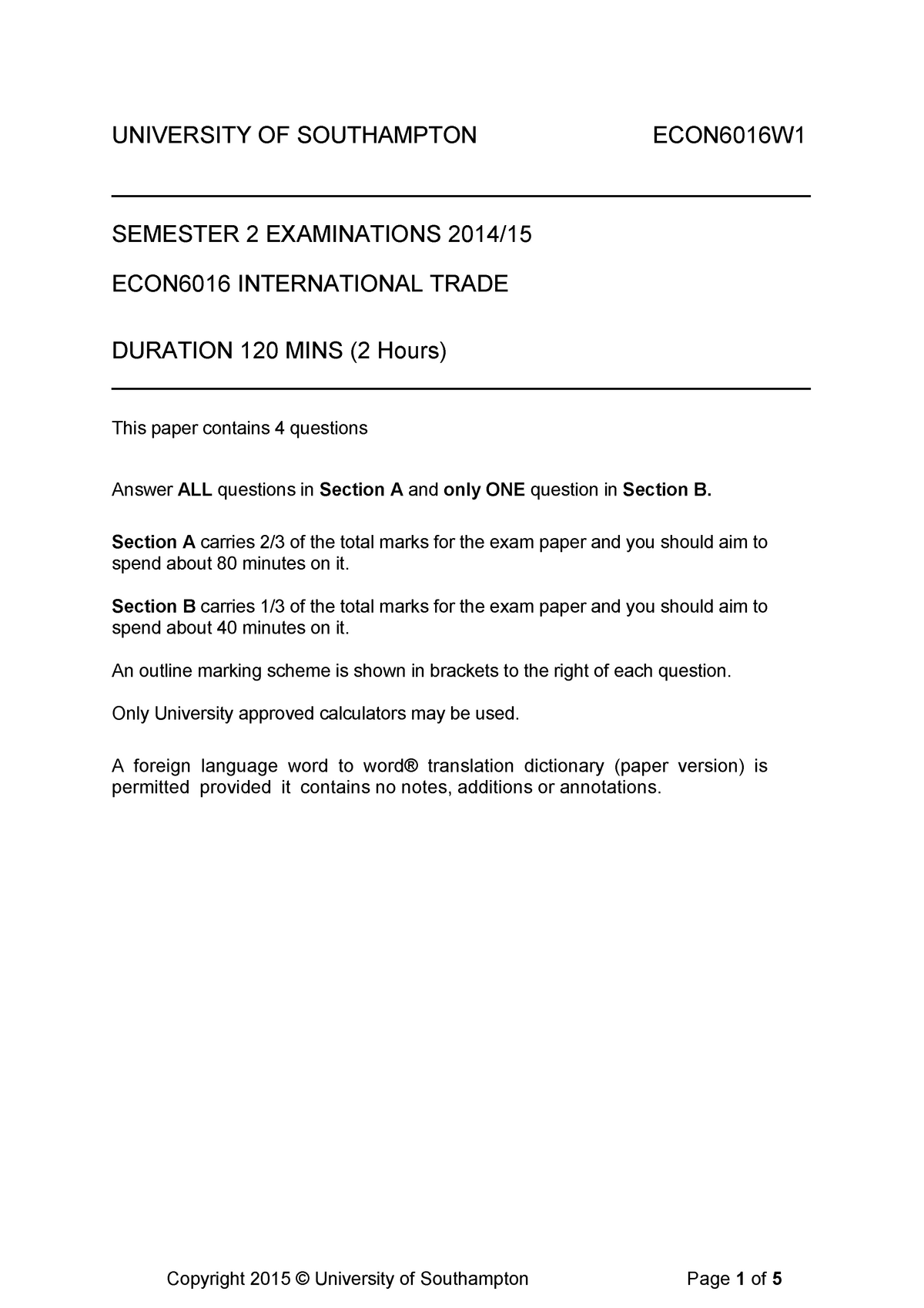 e assignment university of southampton