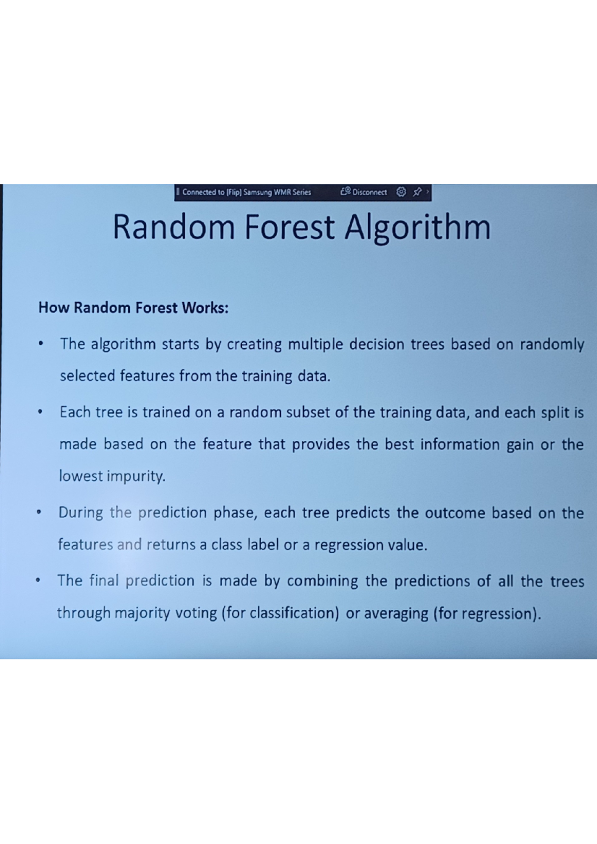 Random Forest Algo - Machine Learning notes for exams - Studocu