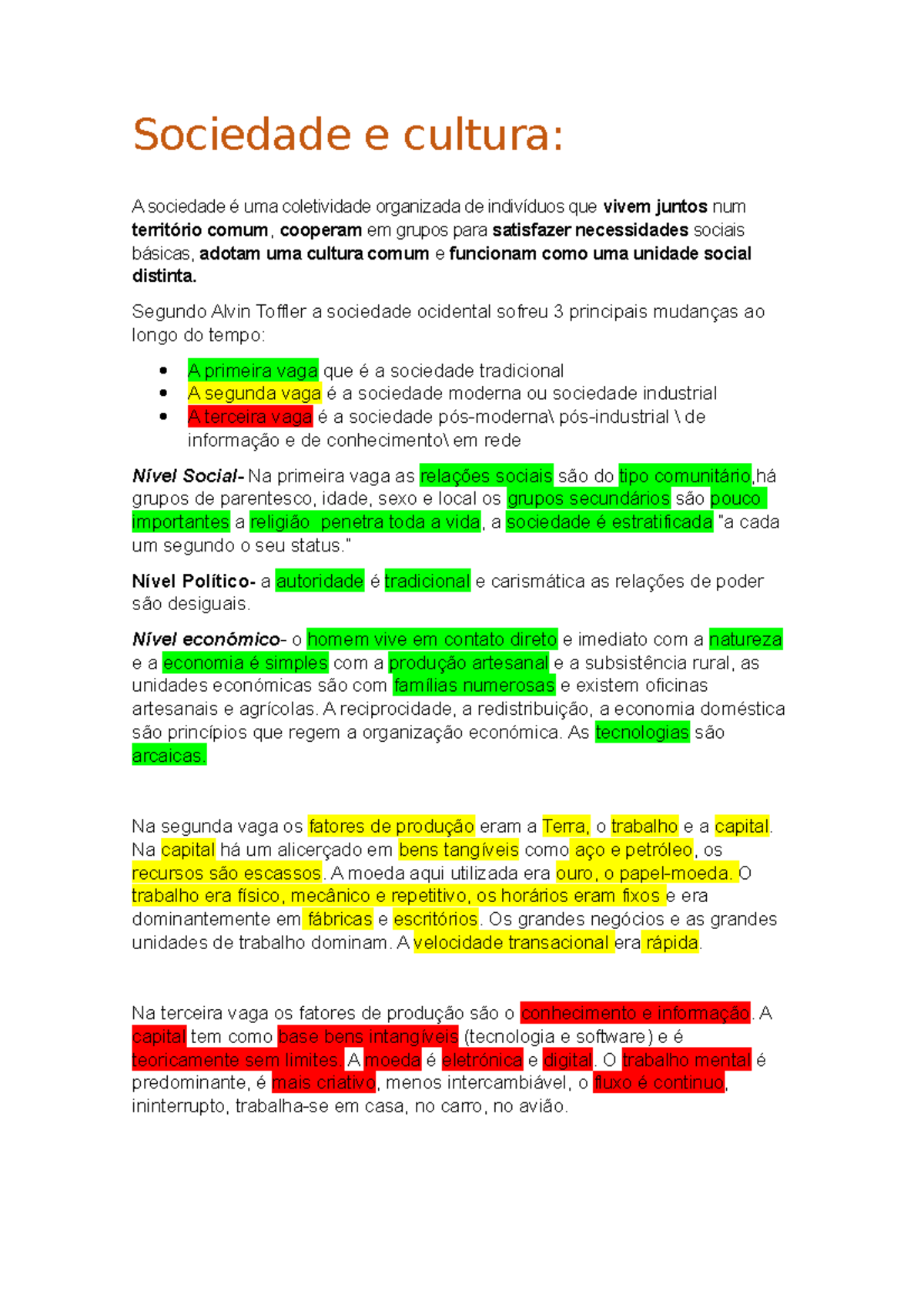 Sociedade e cultura sociologia - Sociedade e cultura: A sociedade é uma ...