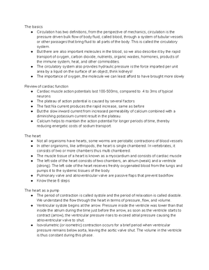 BIO 335 Notes - BIOLOGY 335- PRINCIPLES OF HUMAN AND OTHER ANIMAL ...