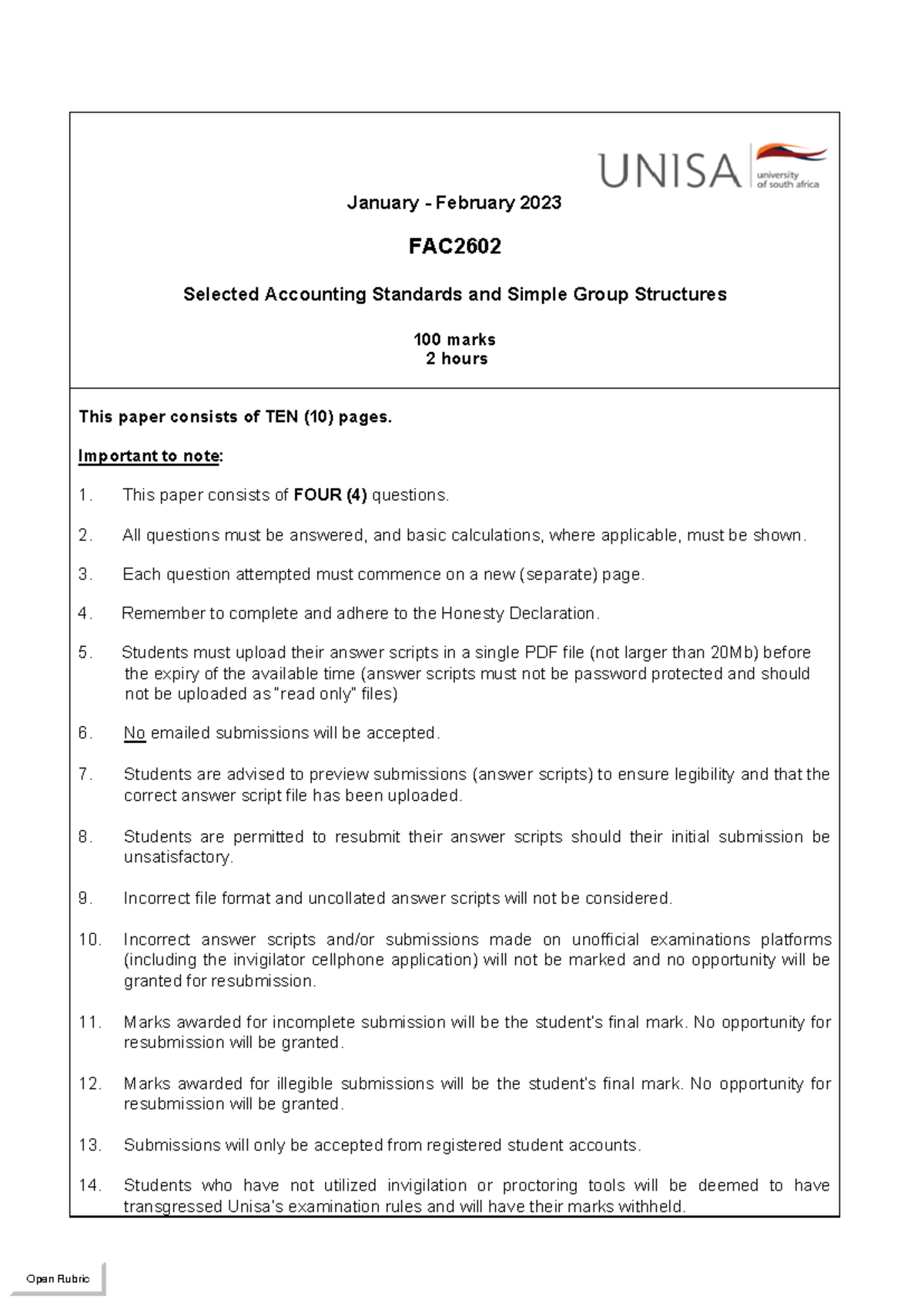 FAC 2602 - 2023 - Jan Supplementary EQP - January - February 2023 FAC ...