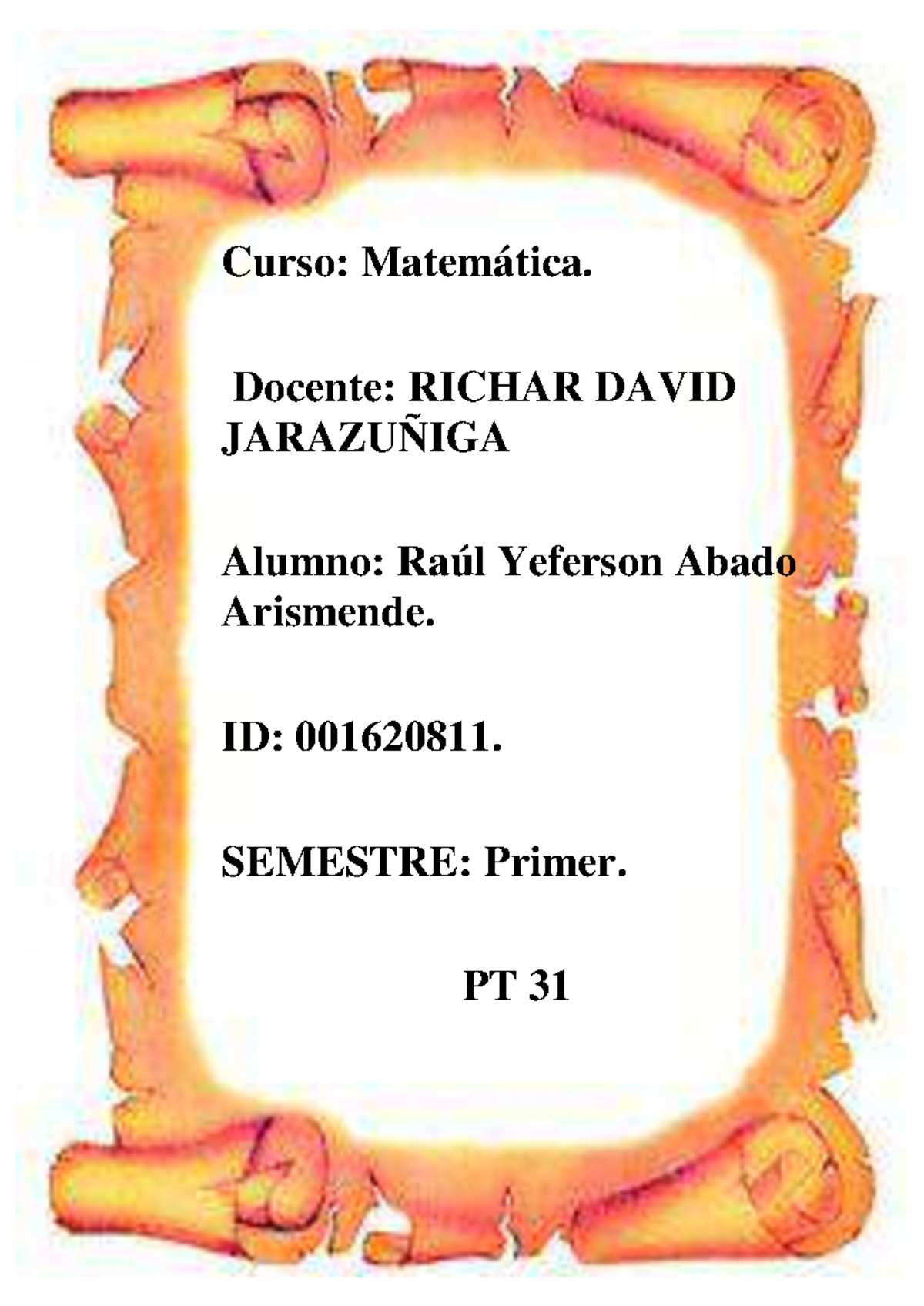 Entregable 03 Matematica compressed - Curso: Matemática. Docente ...
