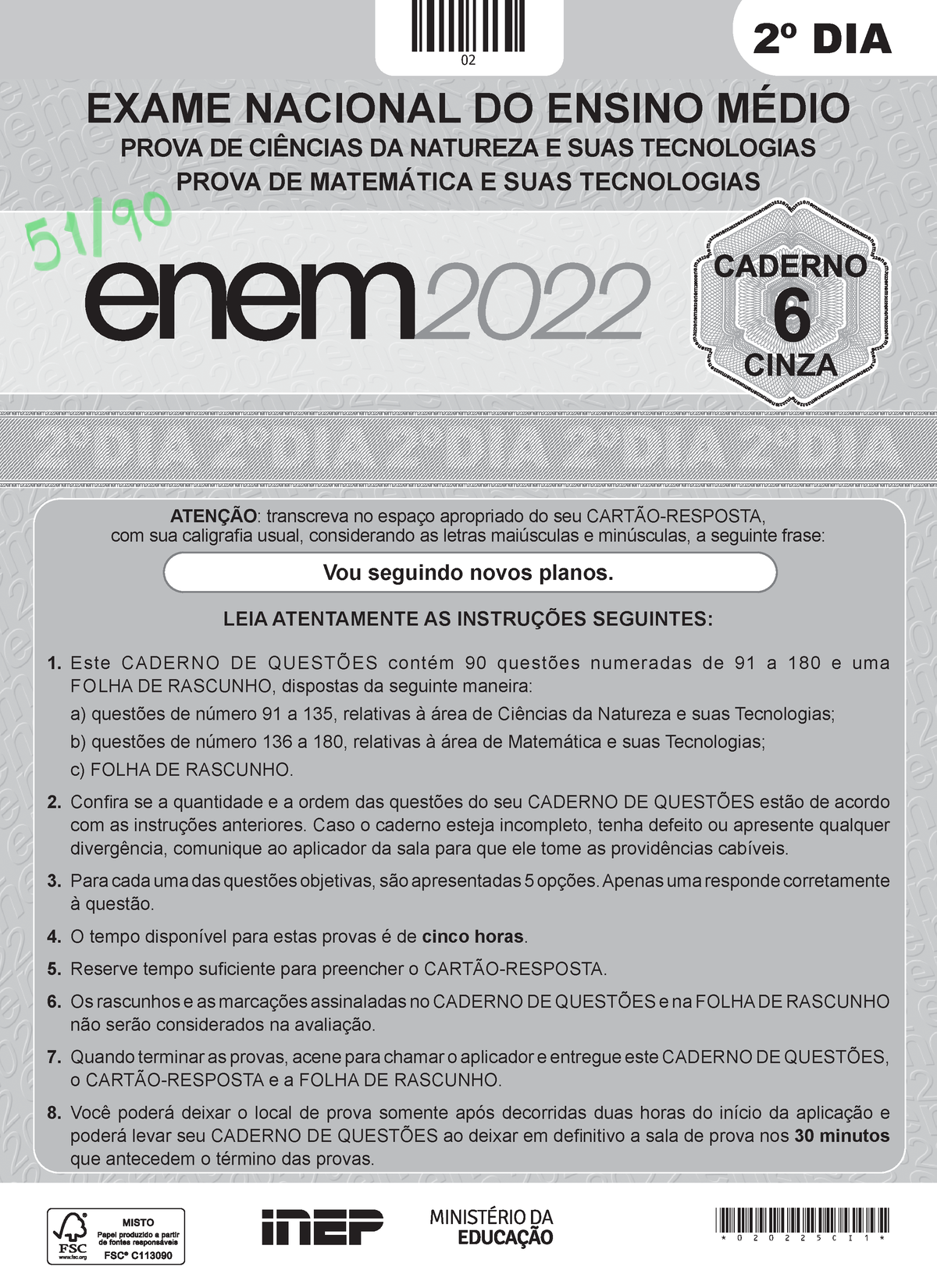 Biologia ENEM Questoes por assunto - GOSTARIA DE BAIXAR TODAS AS LISTAS DO  PROJETO MEDICINA DE UMA - Studocu