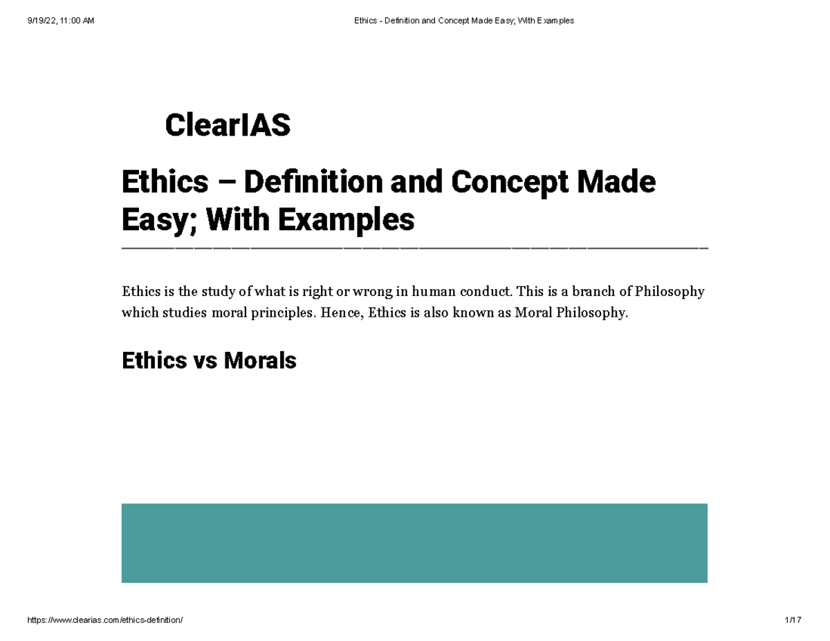 ethics-definition-and-concept-made-easy-with-examples-clearias