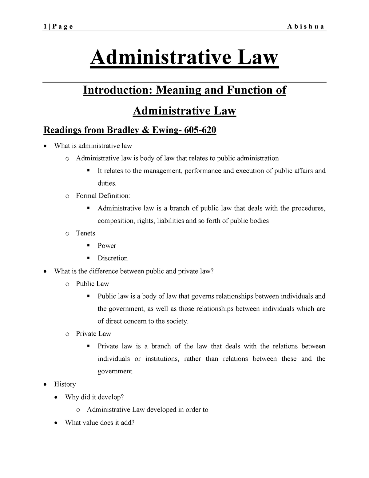 research paper administrative law