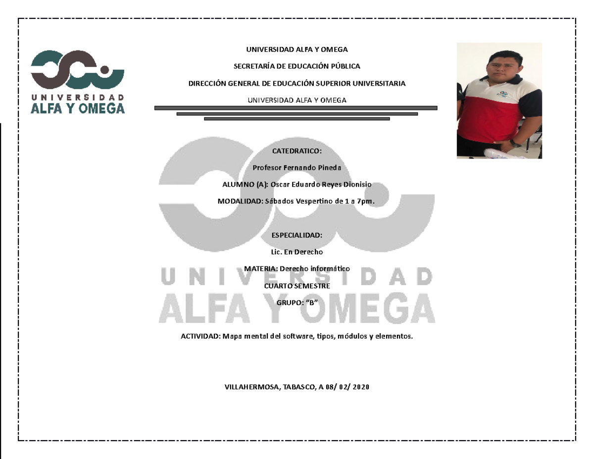 MAPA Mental 2 - UNIVERSIDAD ALFA Y OMEGA SECRETARÍA DE EDUCACIÓN