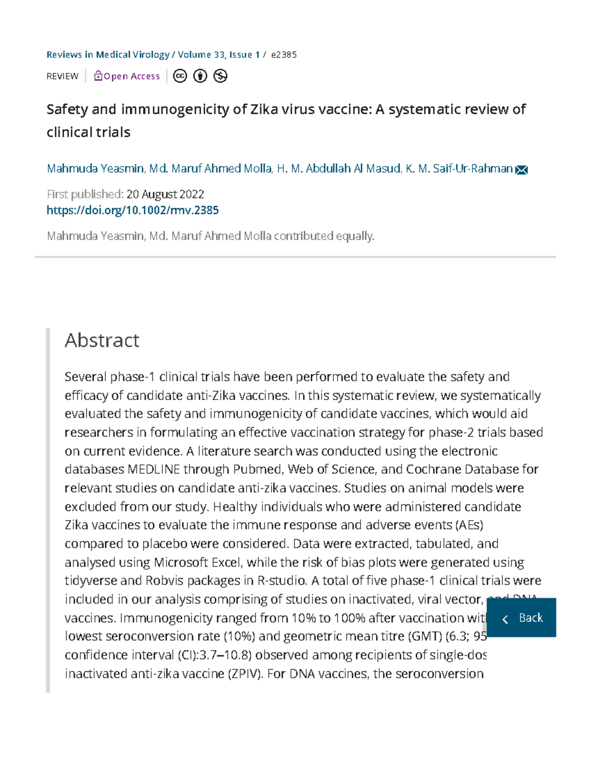 4 (vaccine) - Article - Reviews in Medical Virology / Volume 33, Issue ...