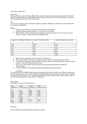 Unit 2 Assignment B - applied science btec Pearsons - EVERYTHING YOU ...