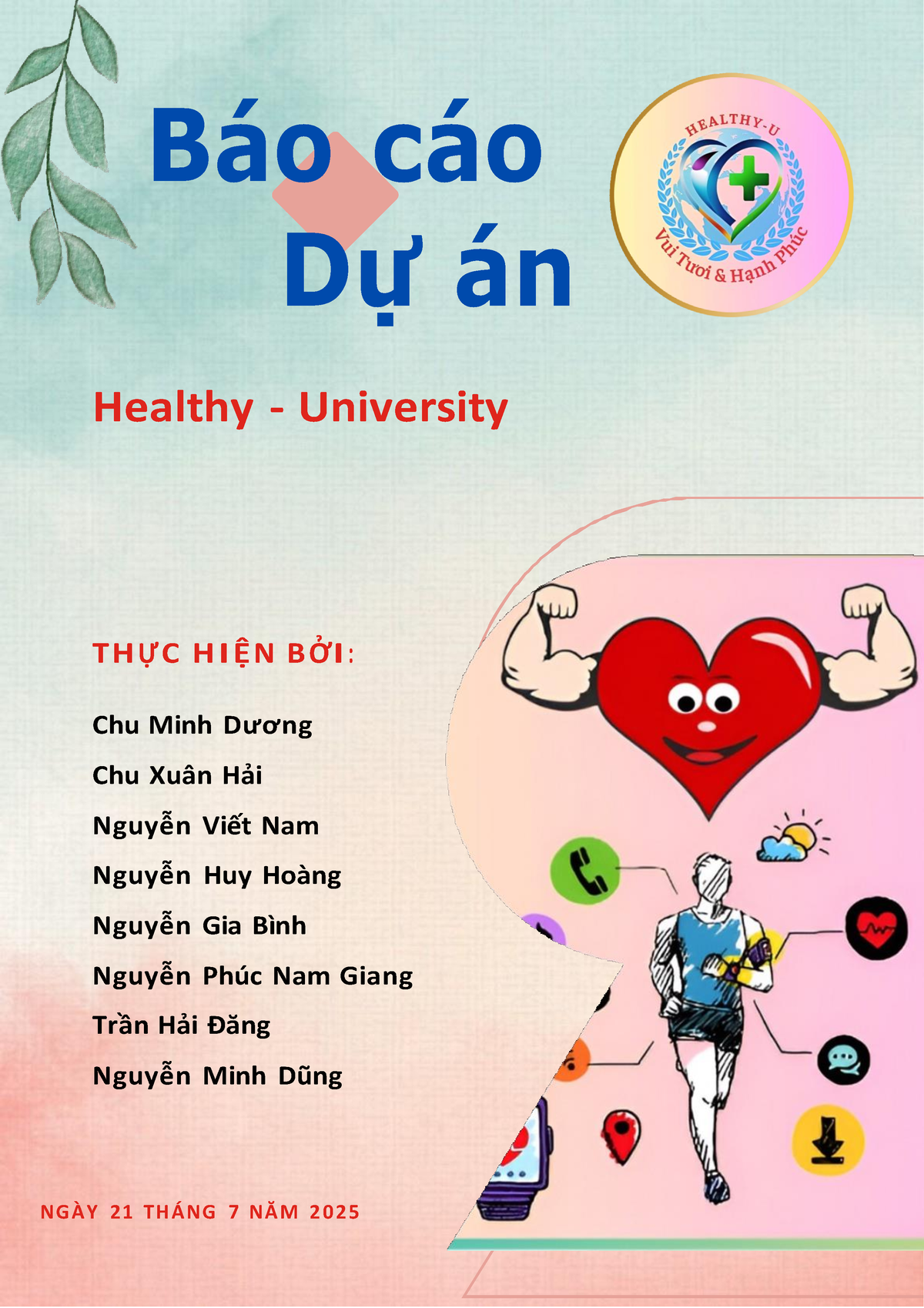 Báo Cáo Dự án Group 2 Ssg104 SE1805 - Báo Cáo Dự án Healthy ...